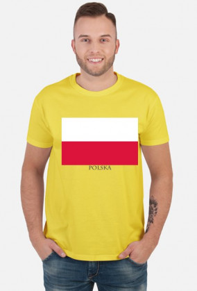 Koszulka z flagą Polski.