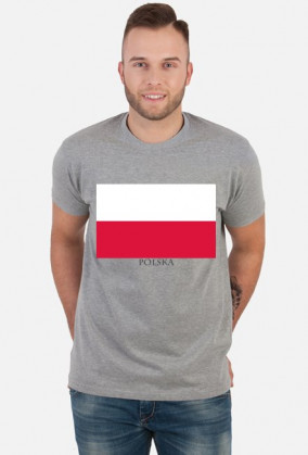 Koszulka z flagą Polski.