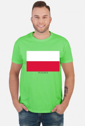 Koszulka z flagą Polski.