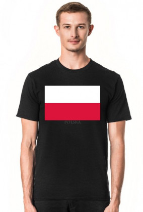 Koszulka z flagą Polski.