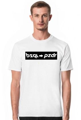 T-shirt arrow biały