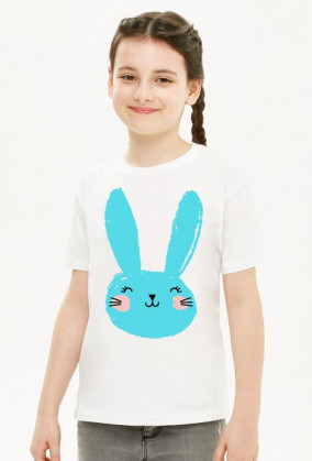 koszulka z niebieskim królikiem