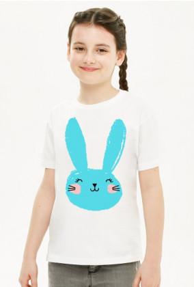koszulka z niebieskim królikiem