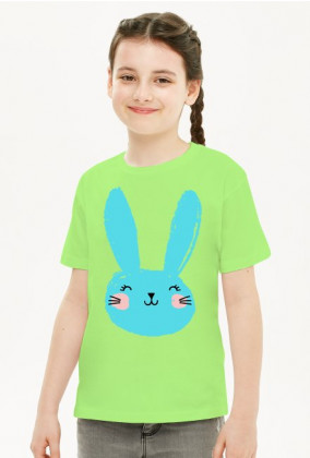 koszulka z niebieskim królikiem