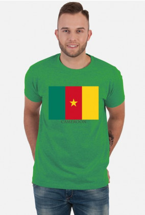 Koszulka z flagą Kamerunu.