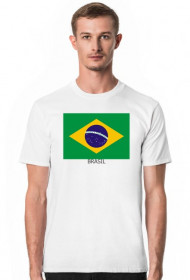 Koszulka z flagą Brazylii.
