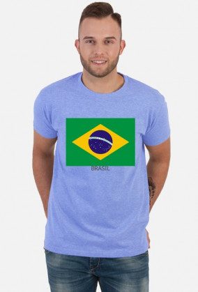 Koszulka z flagą Brazylii.