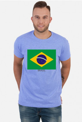 Koszulka z flagą Brazylii.