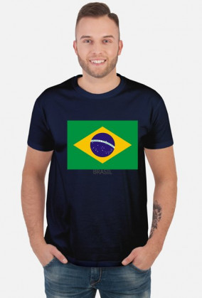 Koszulka z flagą Brazylii.