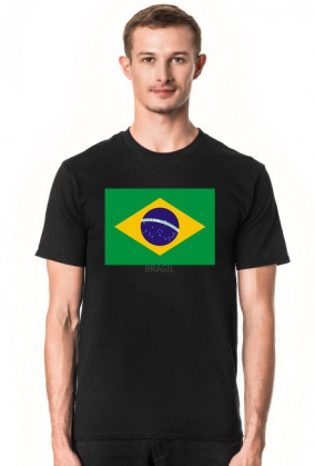 Koszulka z flagą Brazylii.