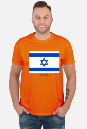 Koszulka z flagą Izraela.