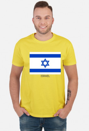 Koszulka z flagą Izraela.