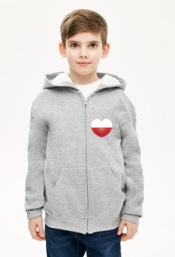 Bluza z suwakiem (serce)