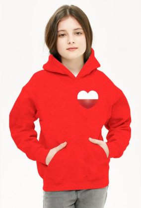 Bluza z kapturem (serce)