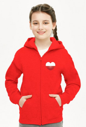 Bluza z kapturem (serce)