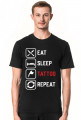 Koszulka Męska"Eat,Sleep,Tattoo,Repeat"