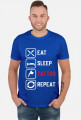 Koszulka Męska"Eat,Sleep,Tattoo,Repeat"