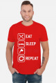 Koszulka Męska"Eat,Sleep,Tattoo,Repeat"