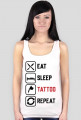 Koszulka Damska"Eat,Sleep,Tattoo,Repeat"