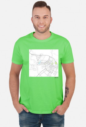 Koszulka z mapą Abudży.