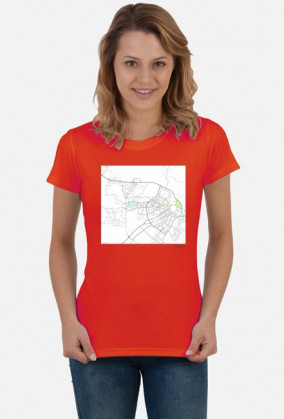 Koszulka z mapą Abudży.