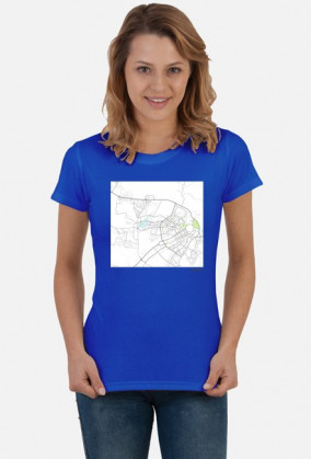 Koszulka z mapą Abudży.