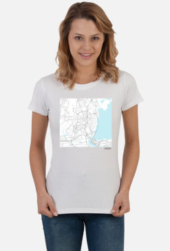 Koszulka z mapą Lagos.