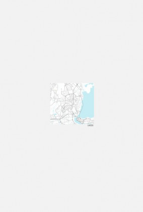 Koszulka z mapą Lagos.