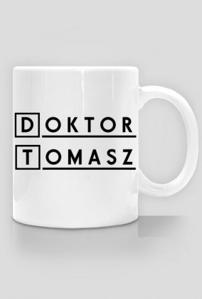 Kubek Pan Doktor z imieniem Tomasz 2-stronny