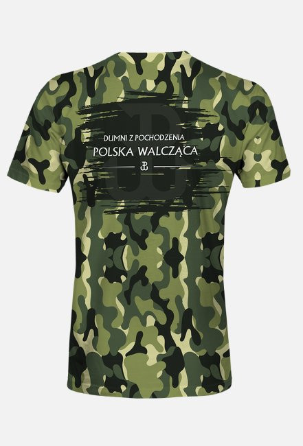 Koszulka POLSKA WALCZĄCA tshirt FULLPRINT zadruk dwustronny MILITARIA ORZEŁ POLSKA
