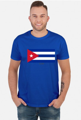 Koszulka z flagą Kuby.