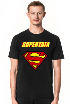 SUPER TATA - T-SHIRT Z NADRUKIEM