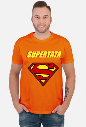 SUPER TATA - T-SHIRT Z NADRUKIEM