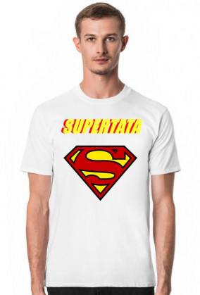 SUPER TATA - T-SHIRT Z NADRUKIEM