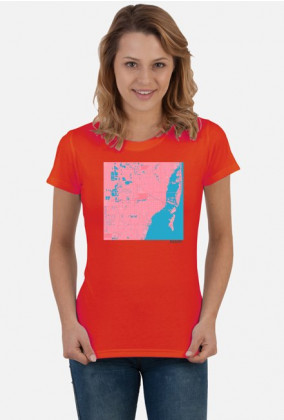 Koszulka z mapą Miami.