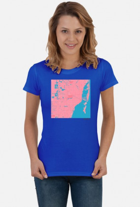 Koszulka z mapą Miami.