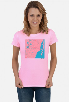 Koszulka z mapą Miami.