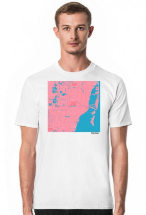 Koszulka z mapą Miami.