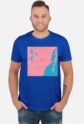 Koszulka z mapą Miami.