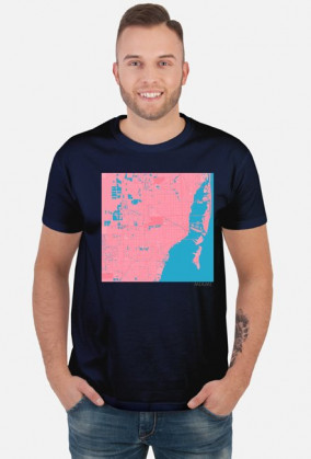 Koszulka z mapą Miami.