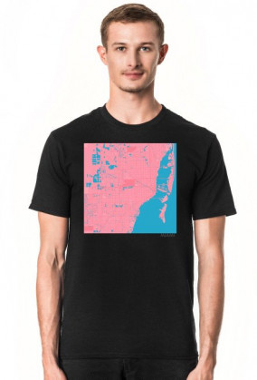 Koszulka z mapą Miami.