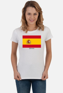 Koszulka z flagą Hiszpanii.