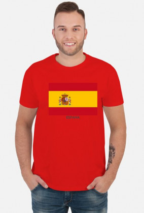 Koszulka z flagą Hiszpanii.