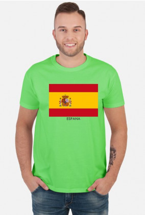 Koszulka z flagą Hiszpanii.