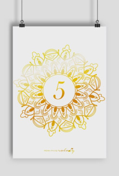 Plakat A2 - Wibracja 5 - Numerologia