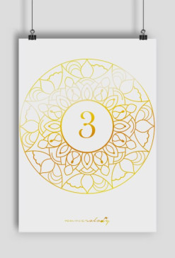 Plakat A2 - Wibracja 3 - Numerologia