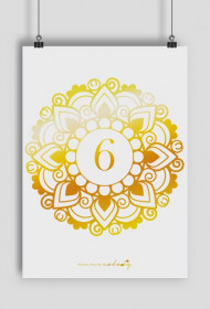 Plakat A2 - Wibracja 6 - Numerologia