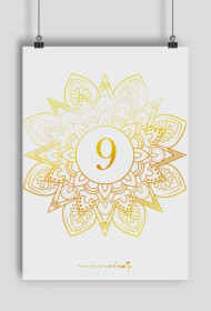 Plakat A2 - Wibracja 9 - Numerologia