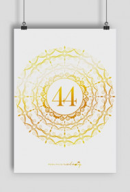 Plakat A2 - Wibracja 44 - Numerologia