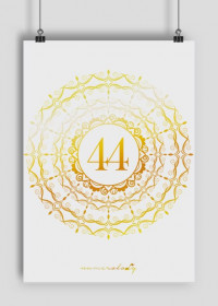 Plakat A2 - Wibracja 44 - Numerologia